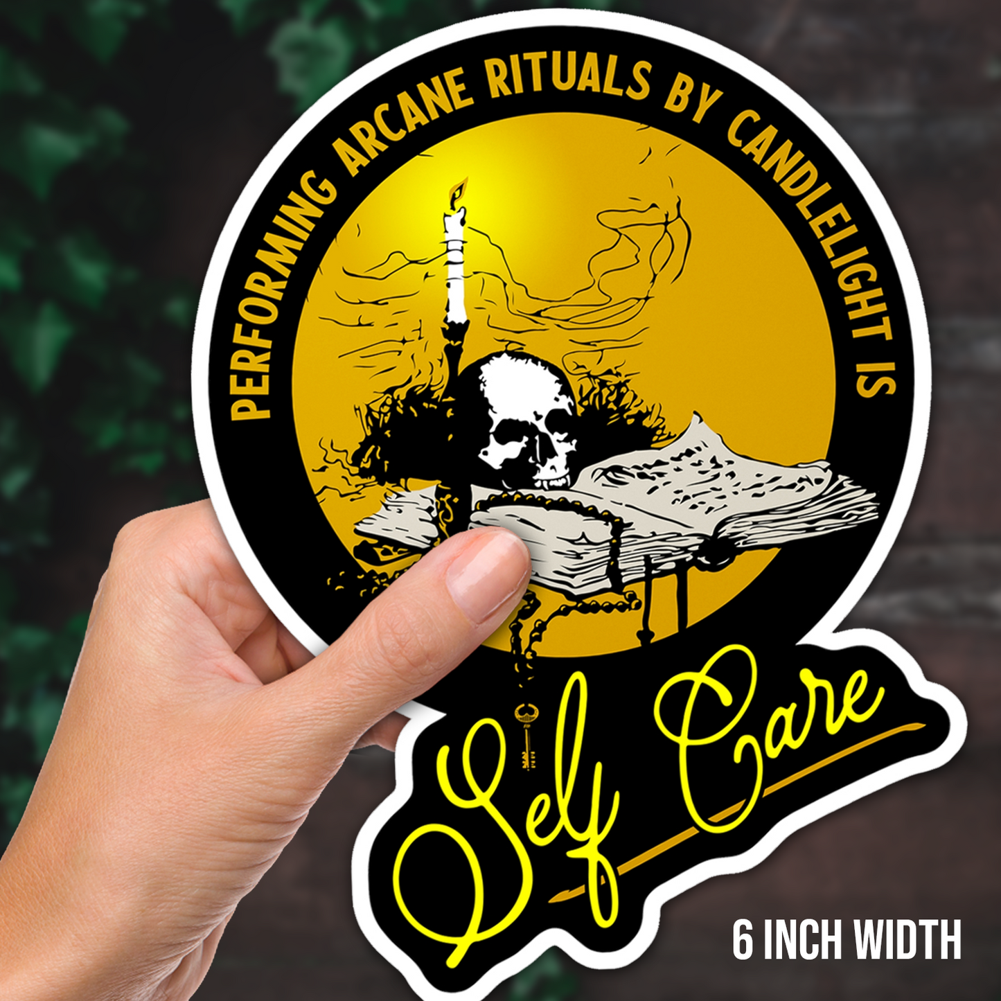 Arcane Self-Care Vinyl Sticker