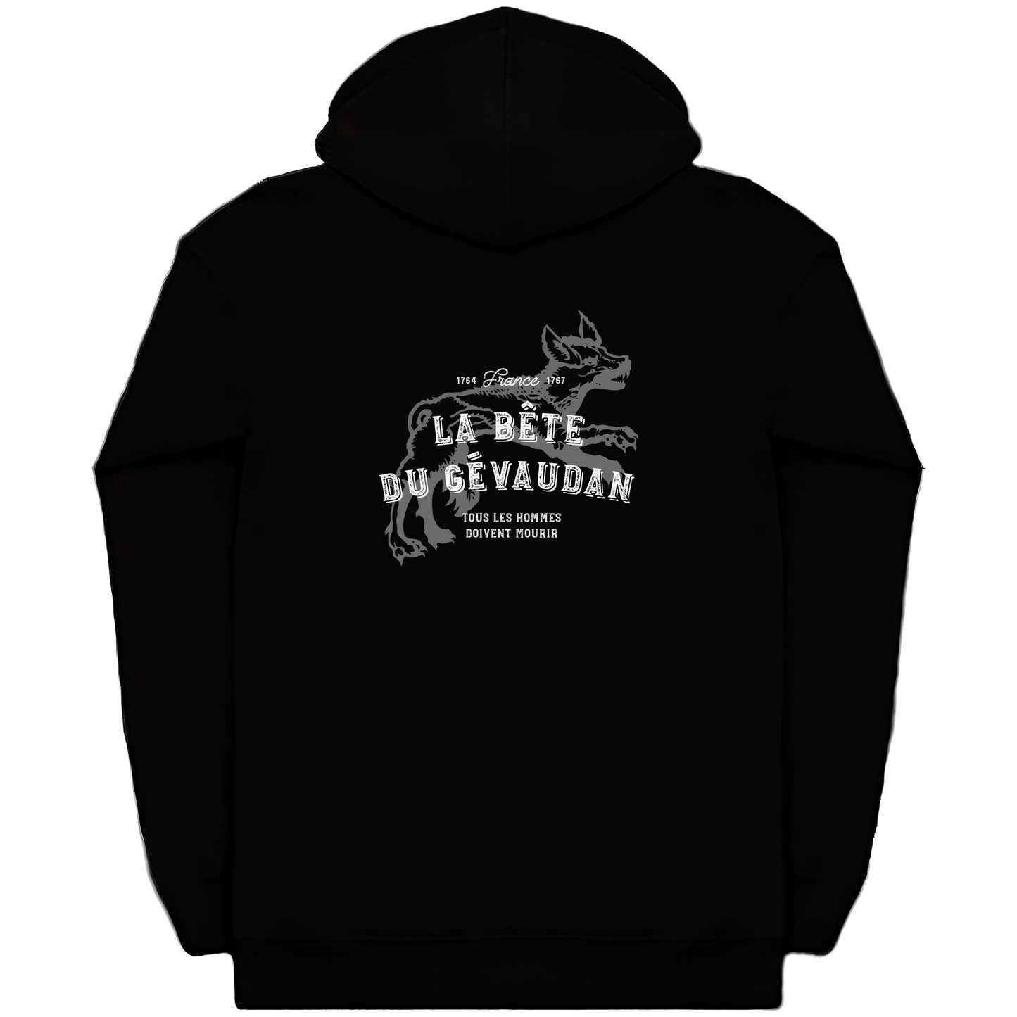 The Beast of Gevaudan Man-Eating Wolf Zip Hoodie