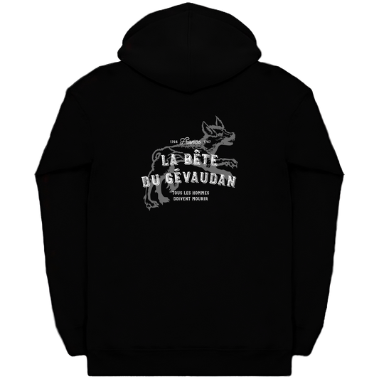 The Beast of Gevaudan Man-Eating Wolf Zip Hoodie