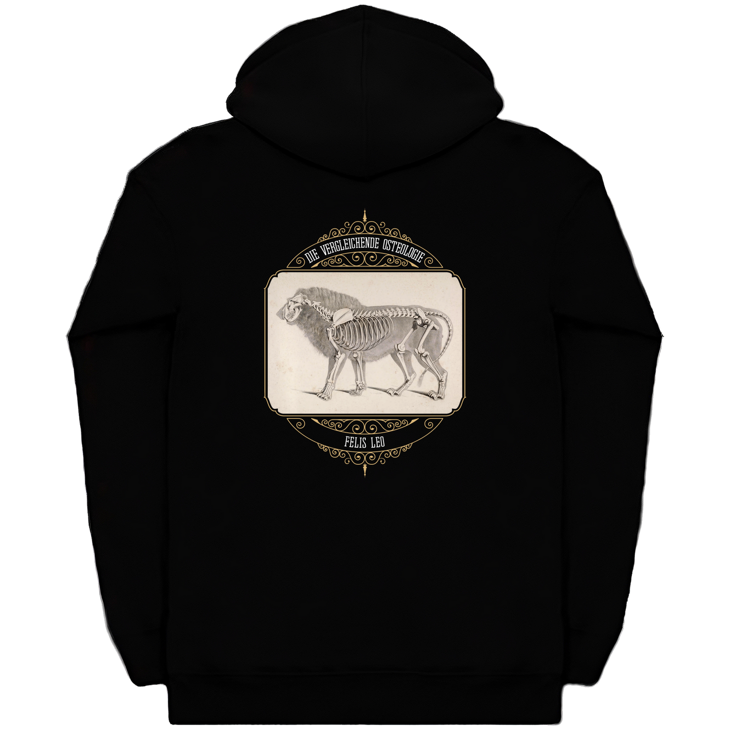 African Lion Animal Anatomy Heavyweight Zip Hoodie