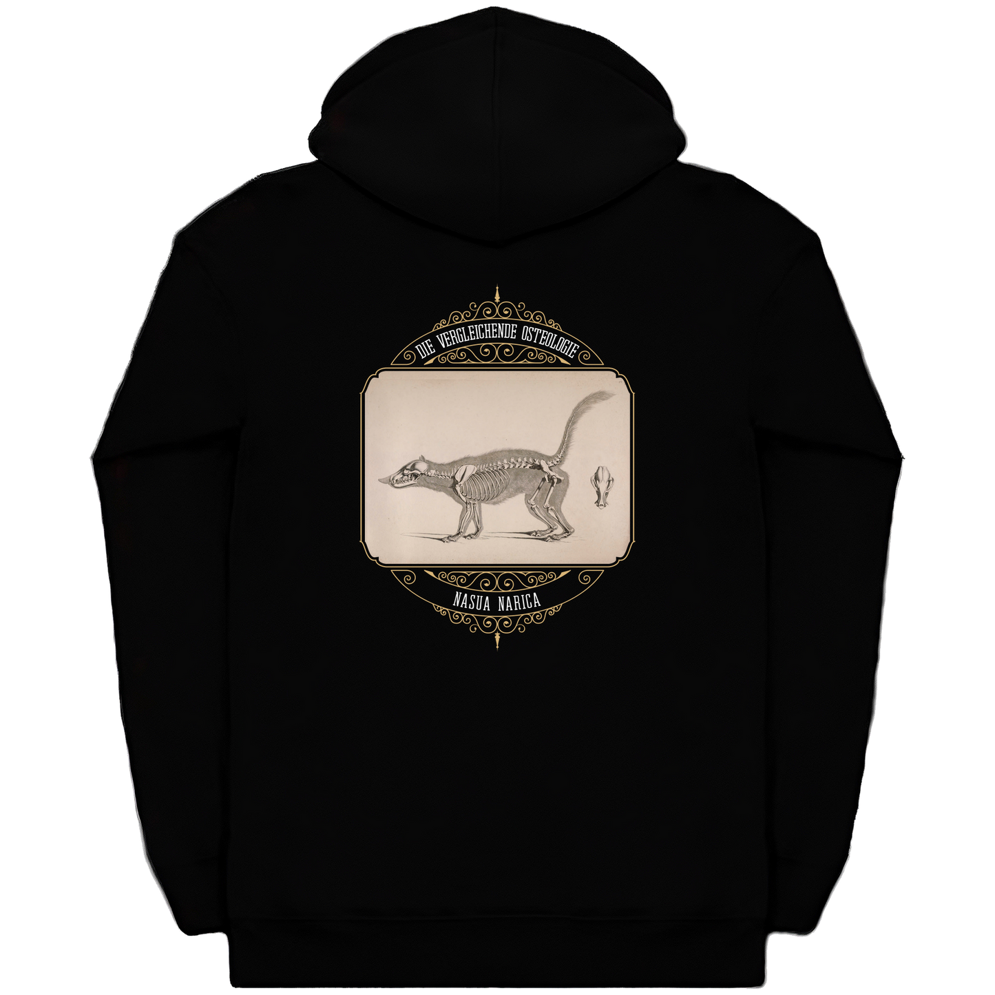 White Nosed Coati Anatomical Illustration Heavyweight Zip Hoodie