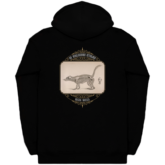 White Nosed Coati Anatomical Illustration Heavyweight Zip Hoodie