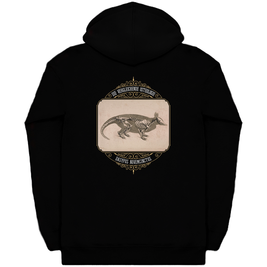 Armadillo Animal Skeleton Anatomy Heavyweight Zip Hoodie