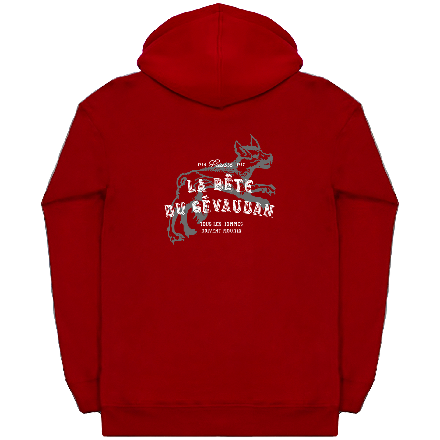 The Beast of Gevaudan Man-Eating Wolf Zip Hoodie