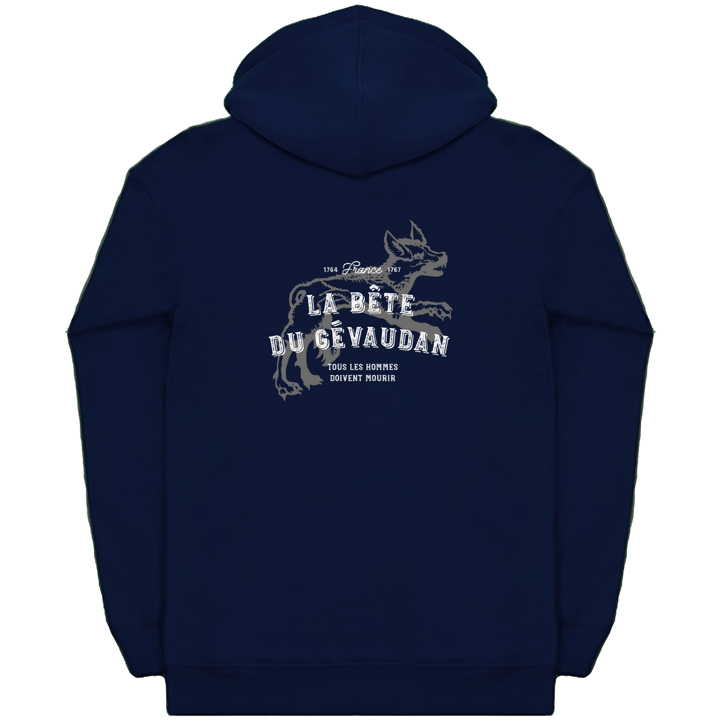 The Beast of Gevaudan Man-Eating Wolf Zip Hoodie