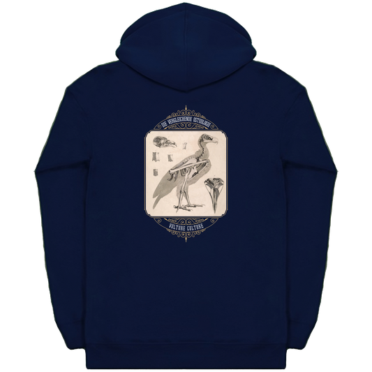 Vulture Culture Bird Skeleton Vintage Illustration Heavyweight Zip Hoodie