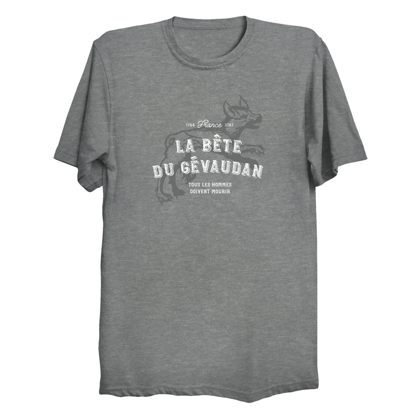 The Beast of Gevaudan Man-Eating Wolf T-Shirt Big & Tall