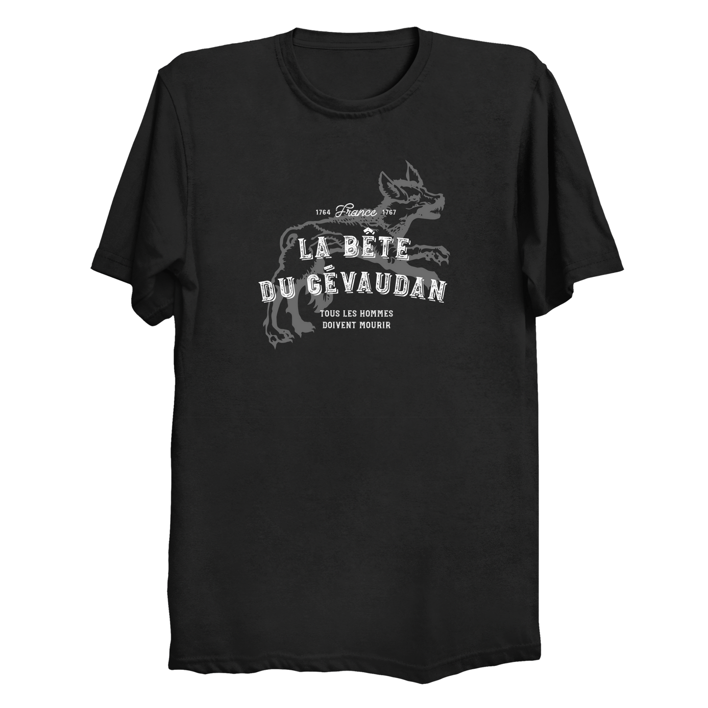 The Beast of Gevaudan Man-Eating Wolf T-Shirt Big & Tall