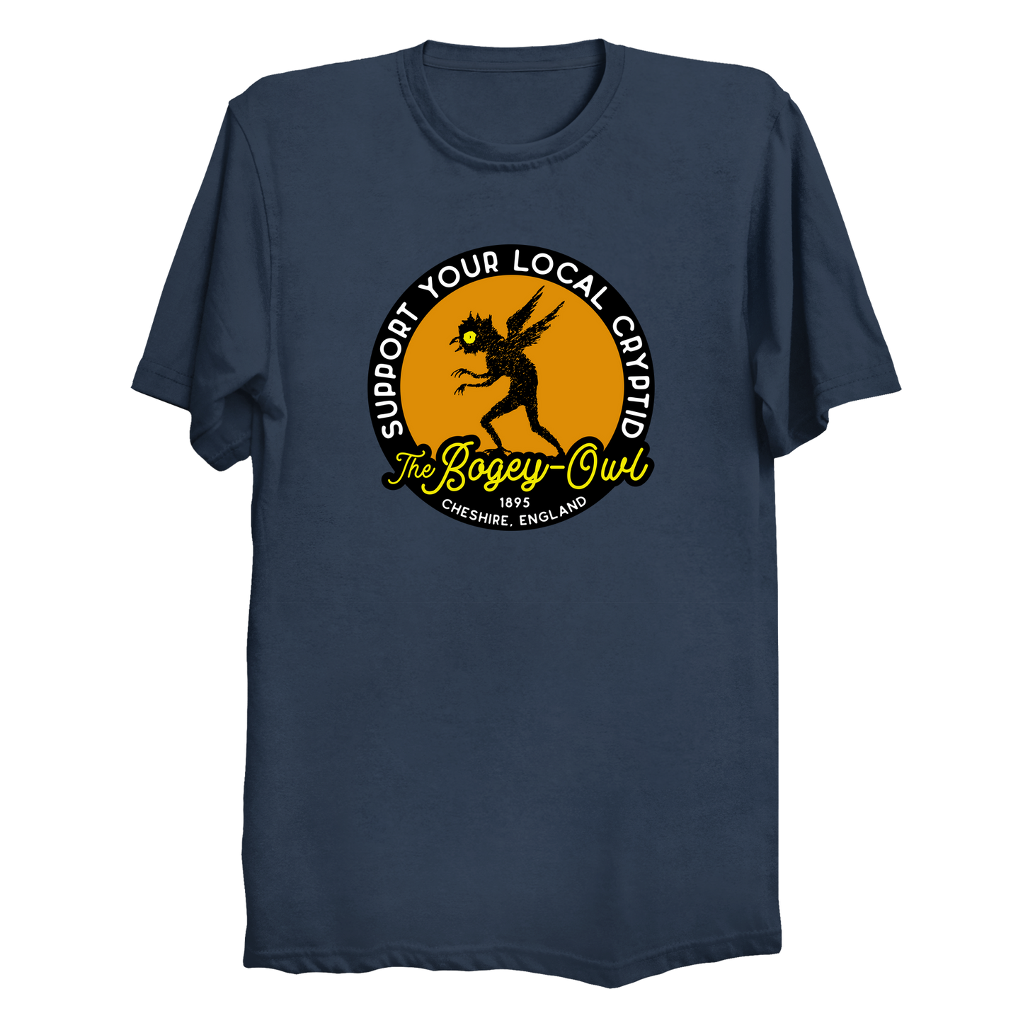 The Bogey Owl Support Your Local Cryptid Big & Tall T-Shirt (3XL-6XL)