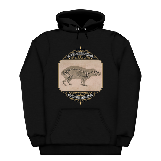 Capybara Anatomy Osteology Vintage Illustration Heavyweight Hoodie