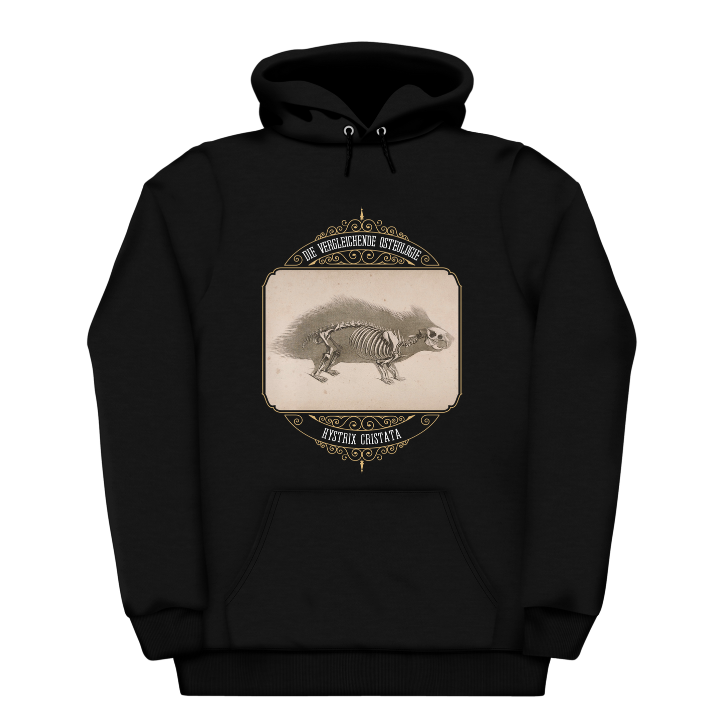 Crested Porcupine Skeletal Anatomy Heavyweight Hoodie