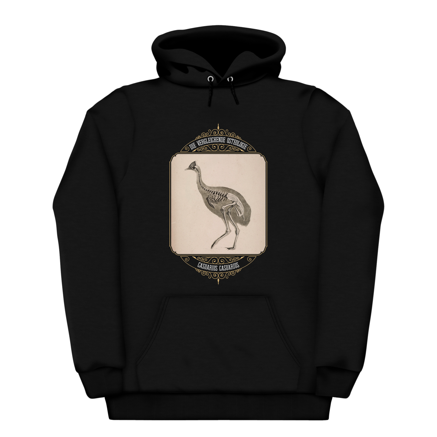 Cassowary Bird Skeletal Anatomy Heavyweight Hoodie