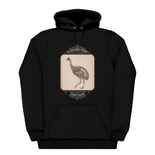 Cassowary Bird Skeletal Anatomy Heavyweight Hoodie