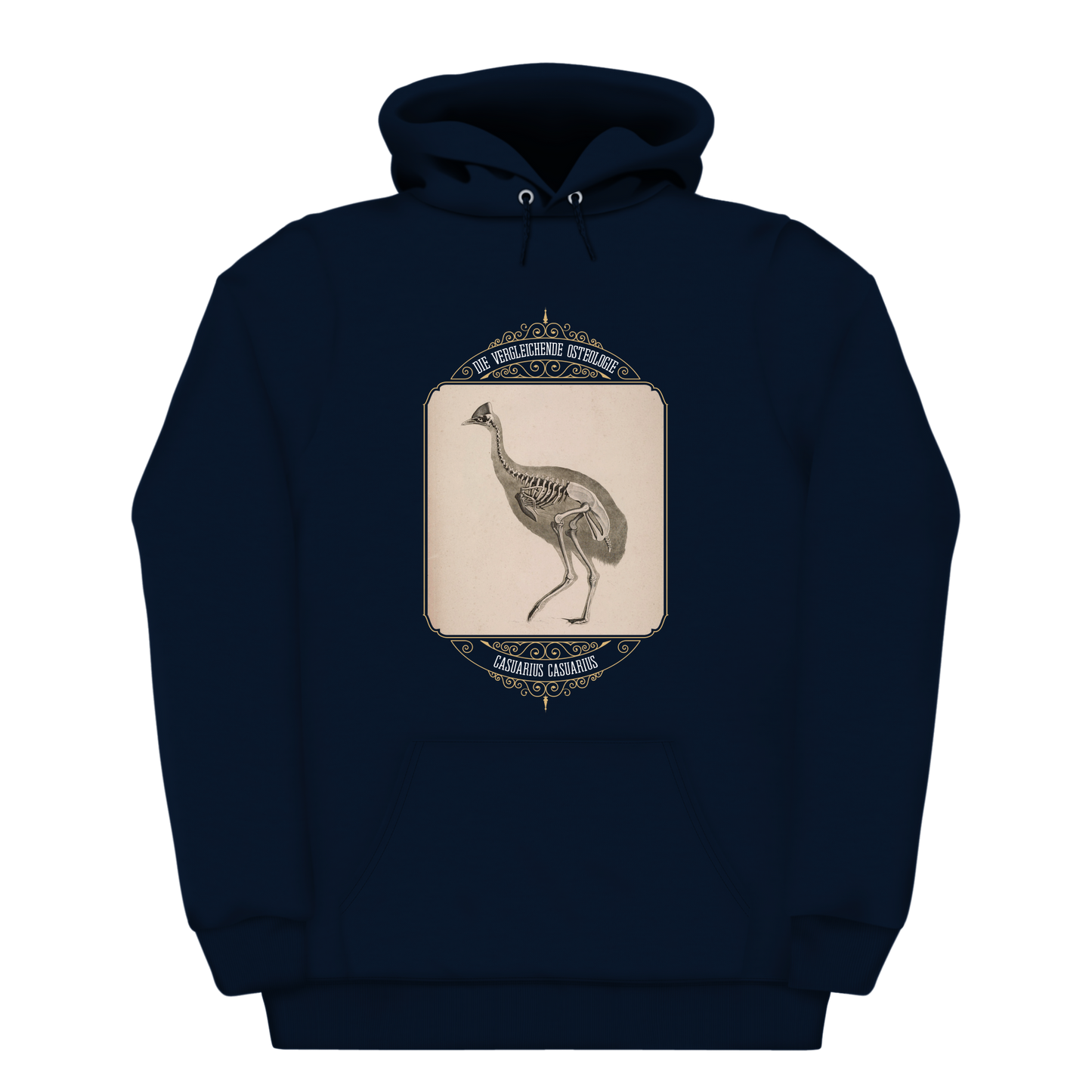 Cassowary Bird Skeletal Anatomy Heavyweight Hoodie