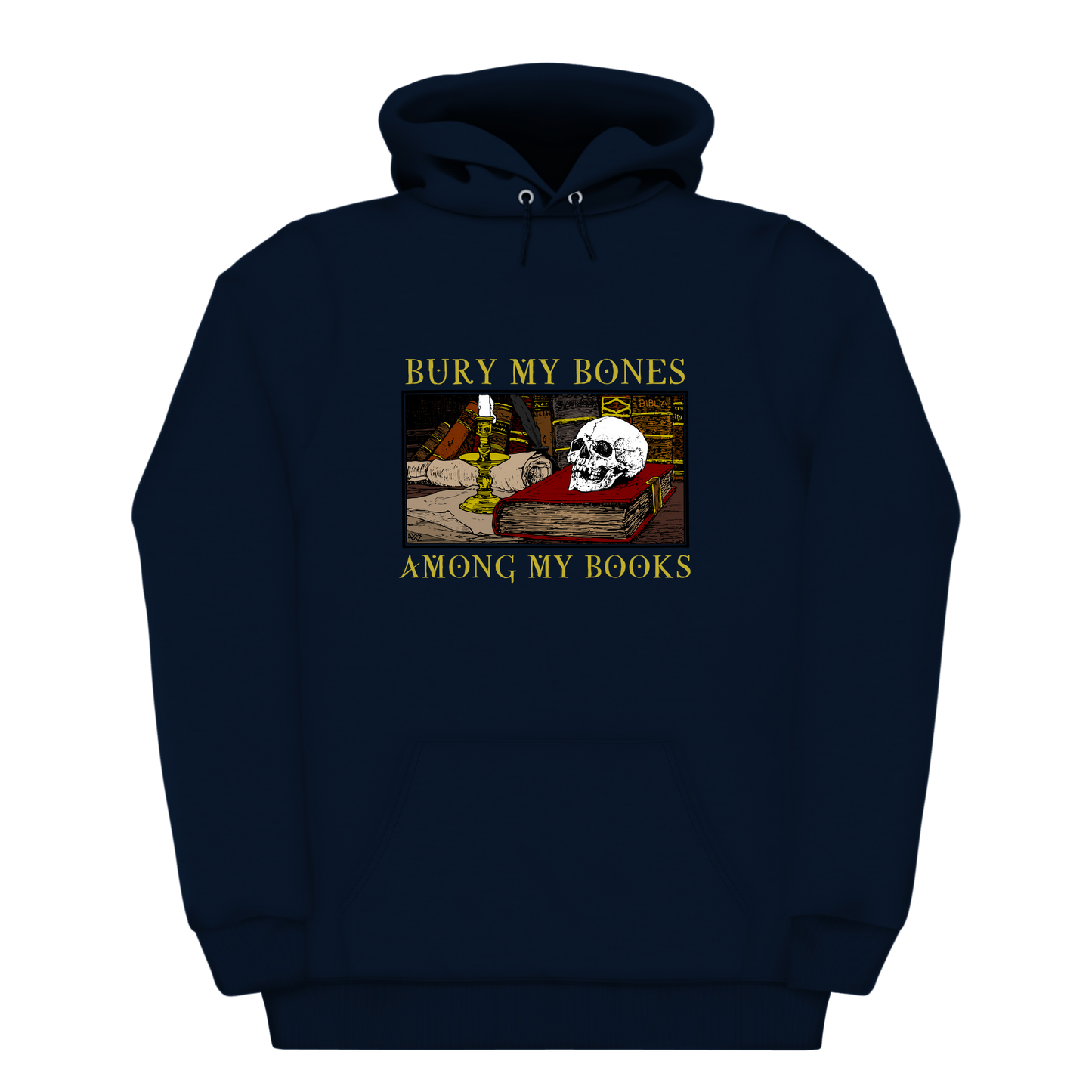 Bury My Bones Among My Books Heavyweight Hoodie