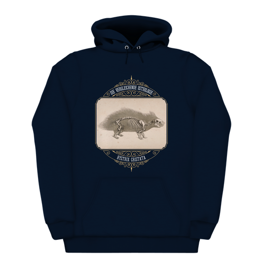 Crested Porcupine Skeletal Anatomy Heavyweight Hoodie