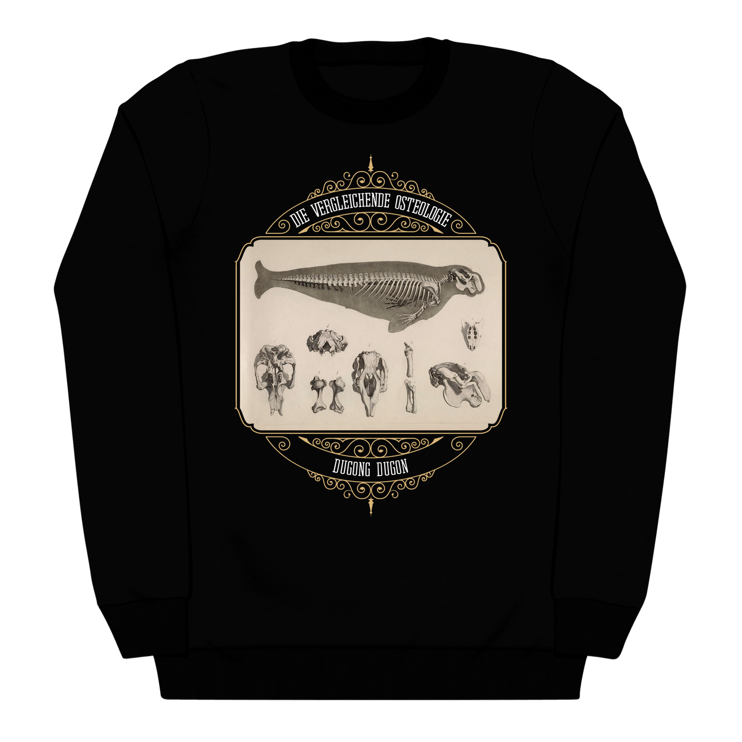 Dugong Majestic Marine Mammal Skeleton Heavyweight Sweatshirt