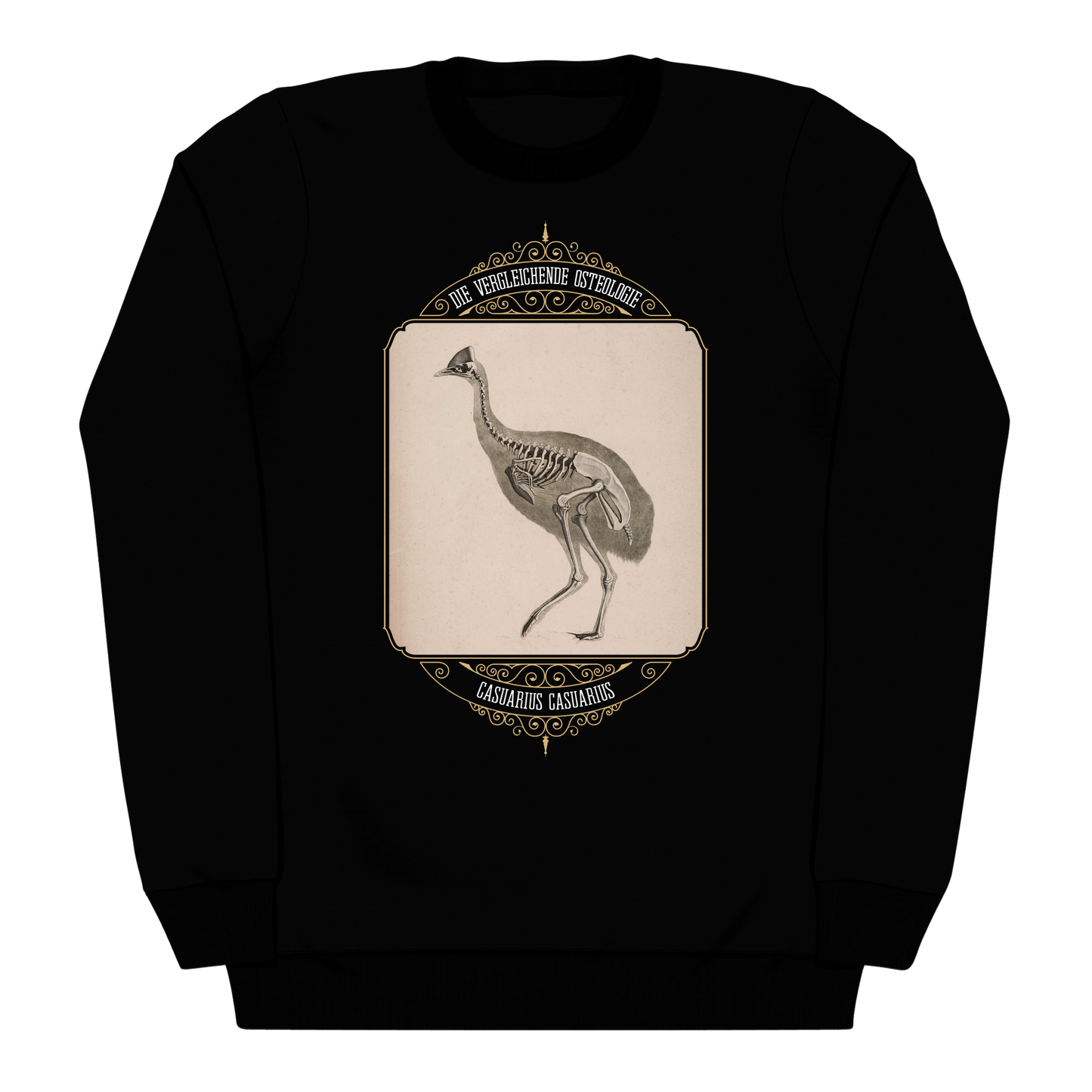 Cassowary Bird Skeletal Anatomy Heavyweight Sweatshirt