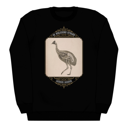 Cassowary Bird Skeletal Anatomy Heavyweight Sweatshirt