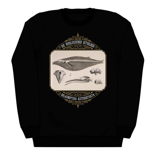 Common Minke Whale Osteology Heavyweight Sweatshirt