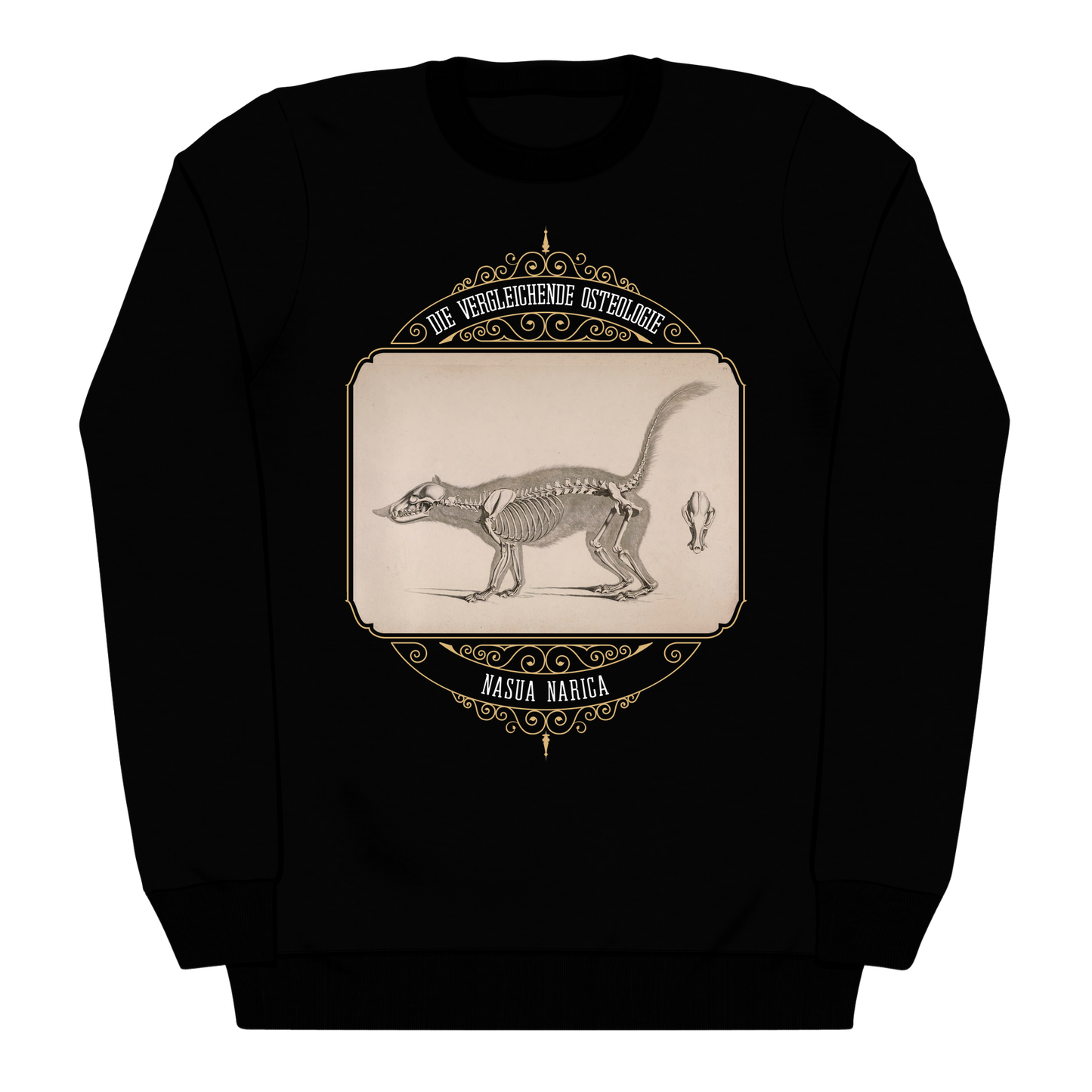 White Nosed Coati Anatomical Illustration Heavyweight Sweatshirt