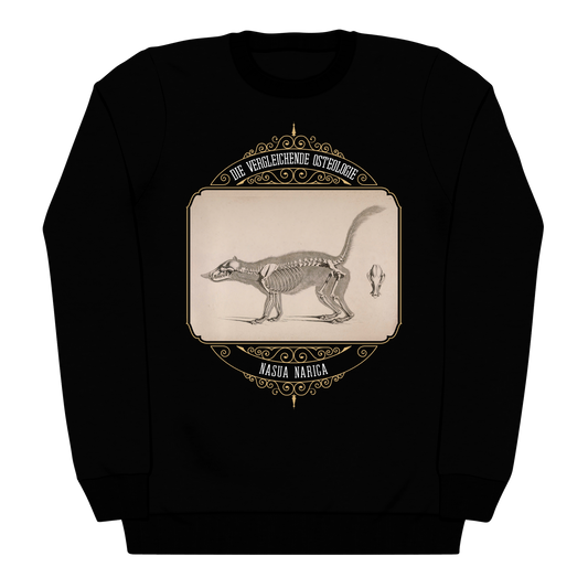 White Nosed Coati Anatomical Illustration Heavyweight Sweatshirt