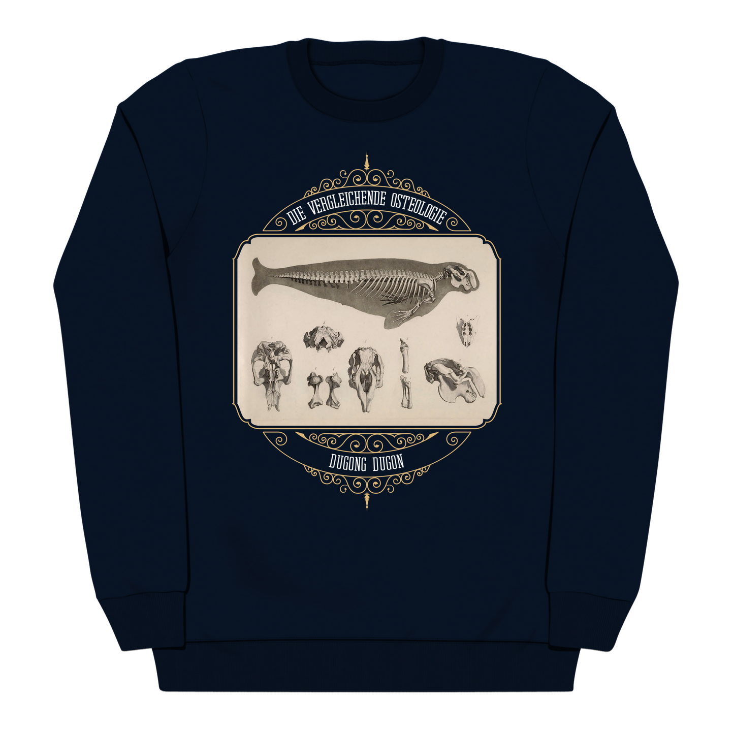 Dugong Majestic Marine Mammal Skeleton Heavyweight Sweatshirt