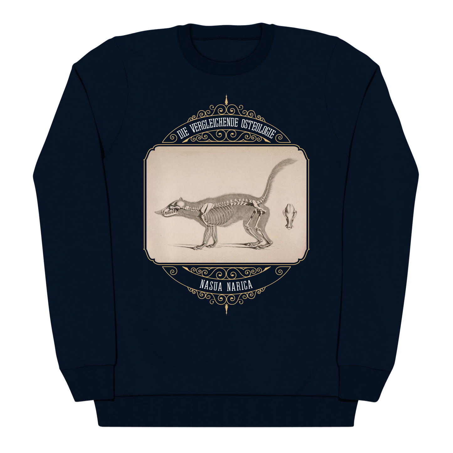 White Nosed Coati Anatomical Illustration Heavyweight Sweatshirt