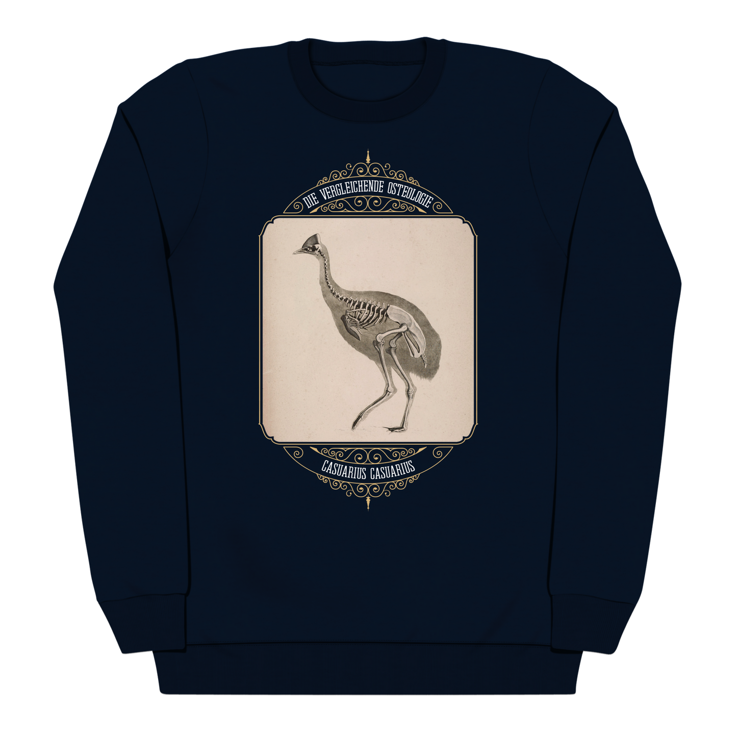 Cassowary Bird Skeletal Anatomy Heavyweight Sweatshirt