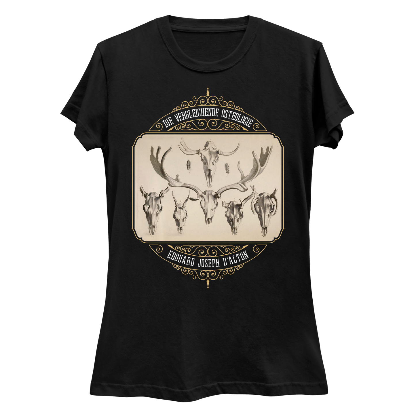 Antlered Skulls Vulture Culture Women's Slim Fit T-Shirt