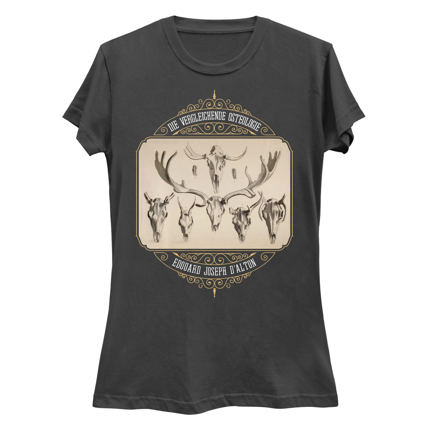 Antlered Skulls Vulture Culture Women's Slim Fit T-Shirt