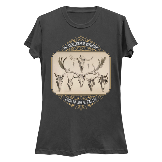 Antlered Skulls Vulture Culture Women's Slim Fit T-Shirt