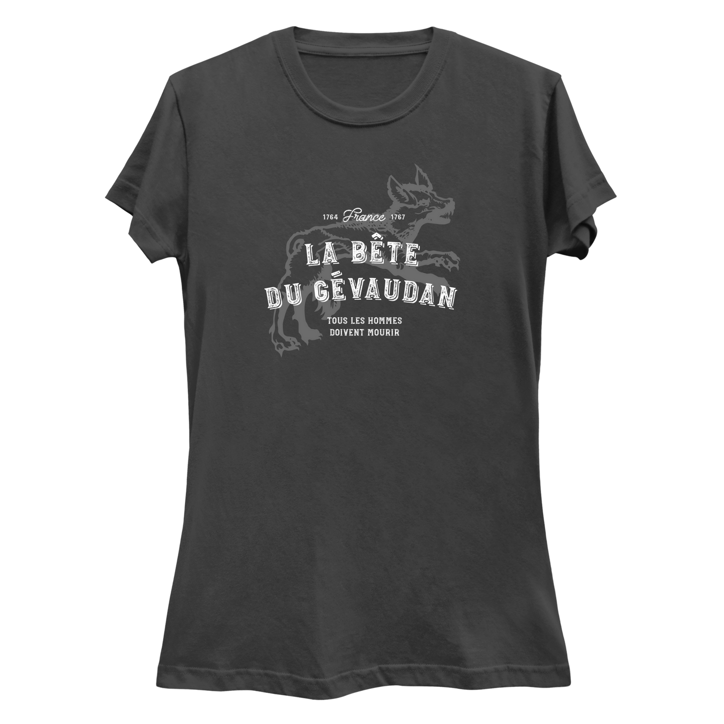 The Beast of Gevaudan Man-Eating Wolf Women's Slim T-Shirt