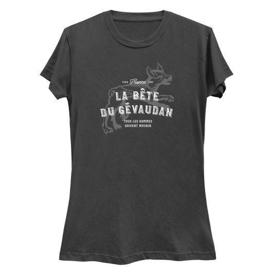 The Beast of Gevaudan Man-Eating Wolf Women's Slim T-Shirt