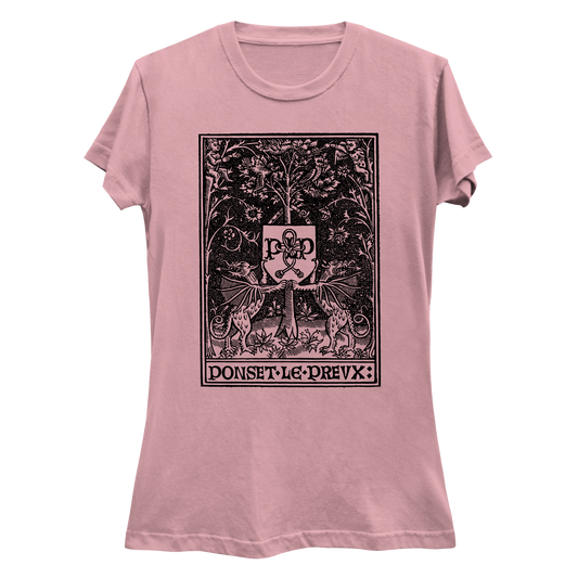 Heraldic Dragons Printer's Mark Women's Slim Fit T-Shirt