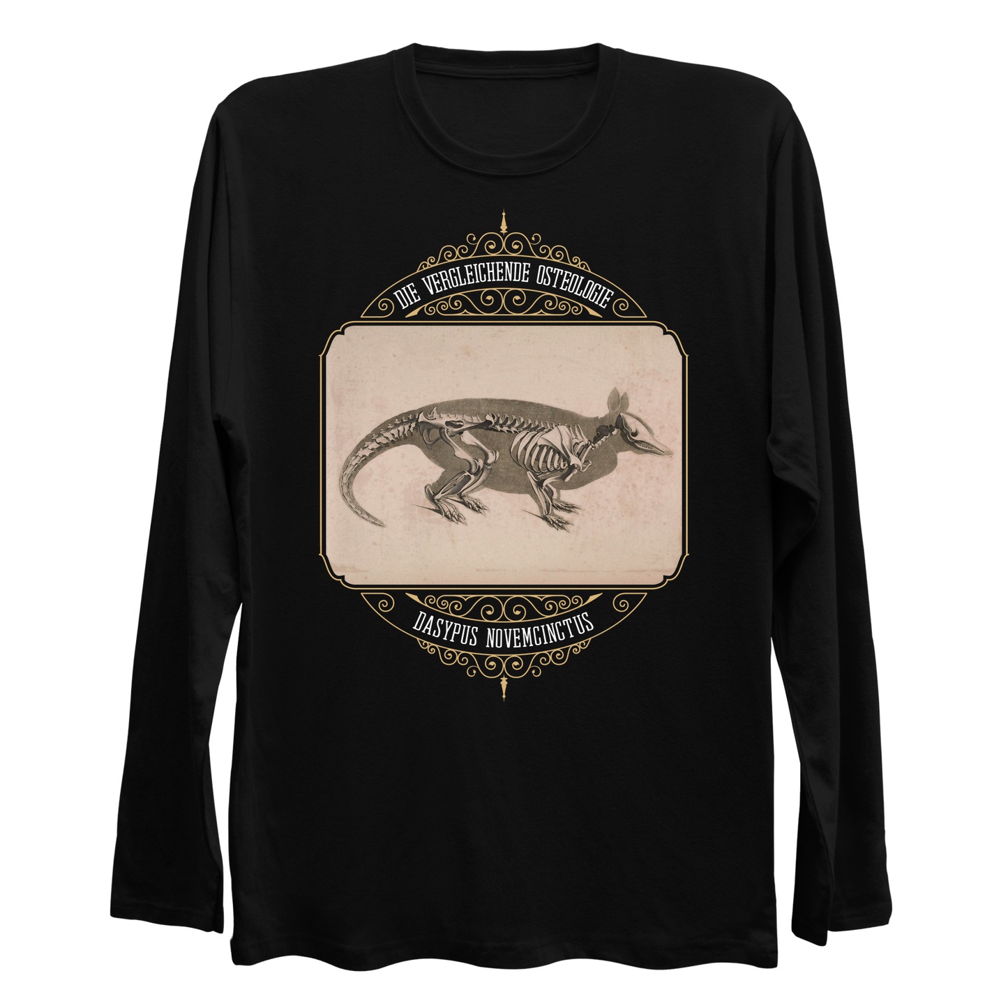 Armadillo Animal Skeleton Anatomy Longsleeve Shirt