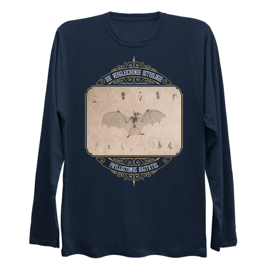 Greater Spear-Nosed Bat Scientific Illustration Longsleeve Shirt