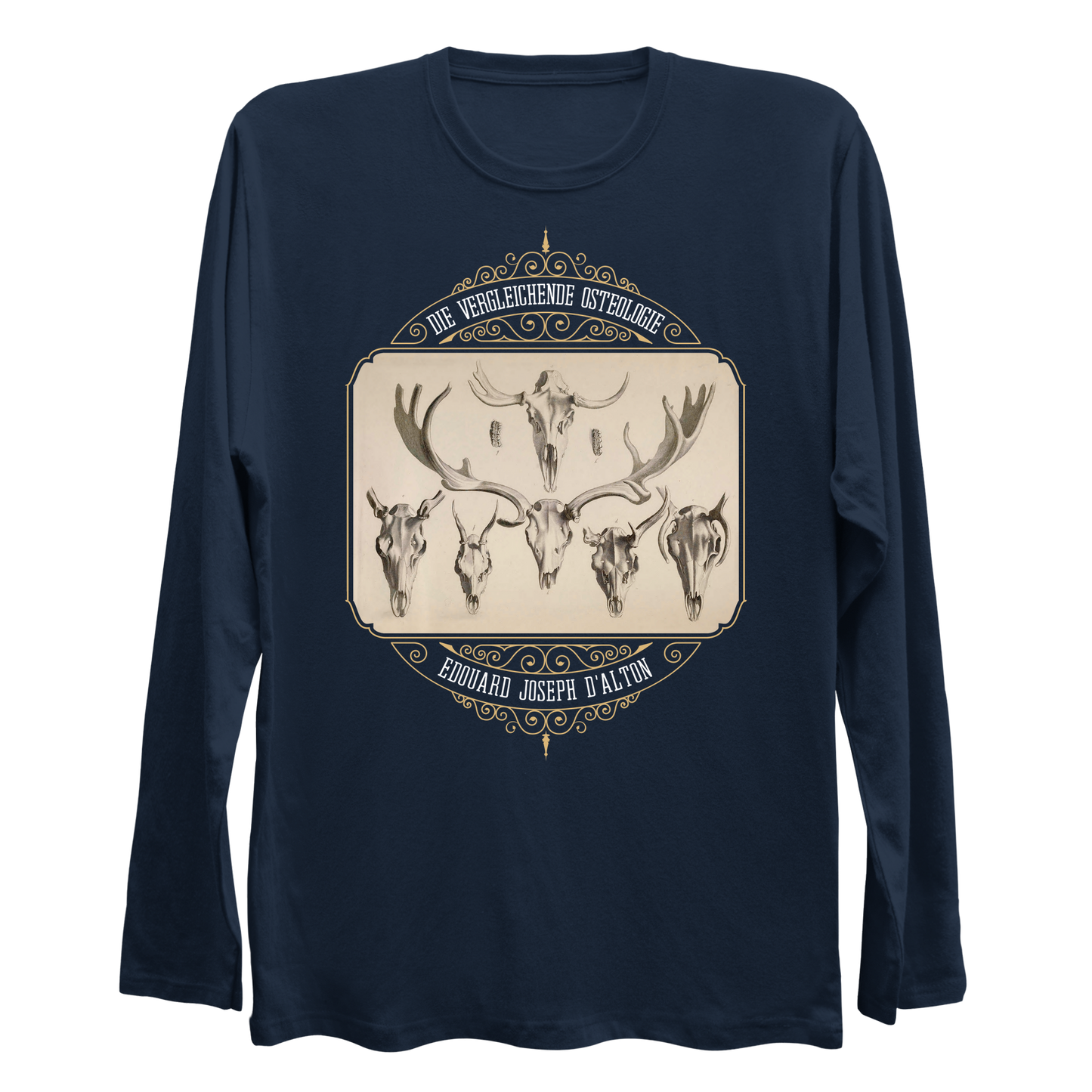 Antlered Skulls Vulture Culture Longsleeve Shirt