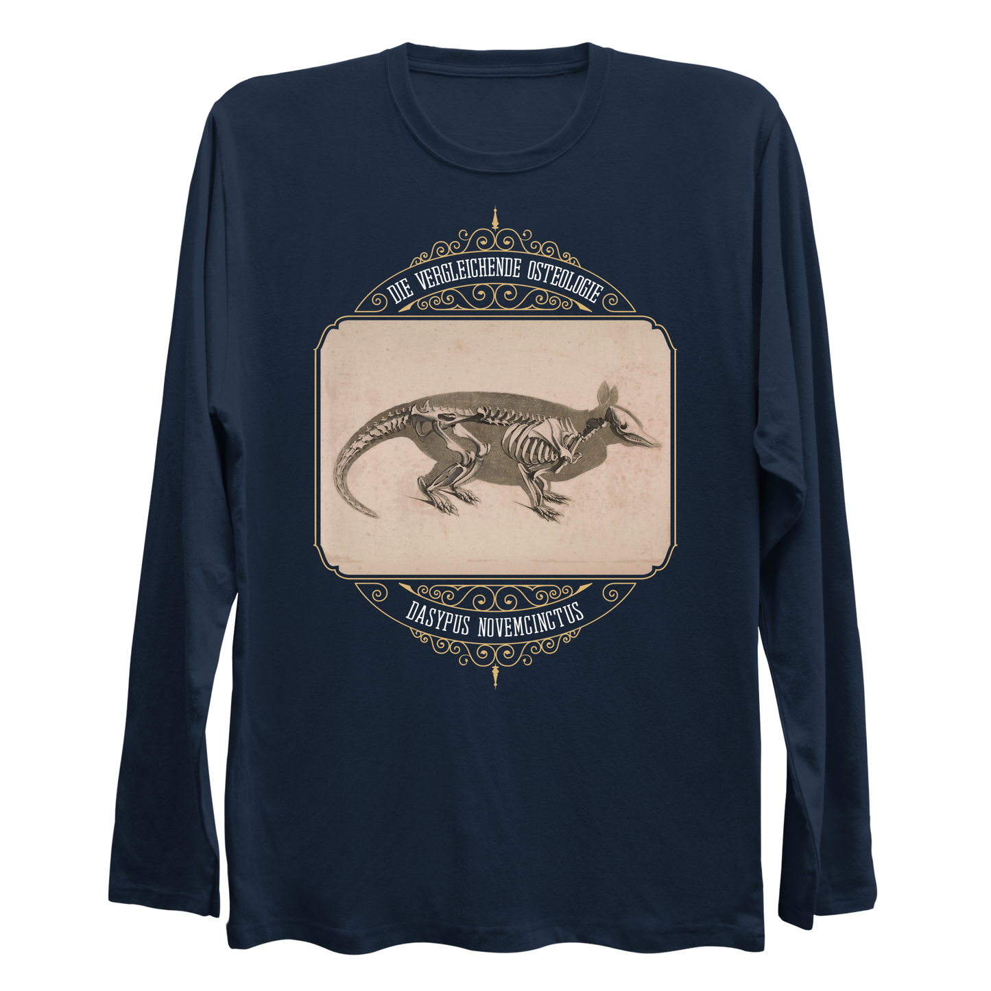 Armadillo Animal Skeleton Anatomy Longsleeve Shirt