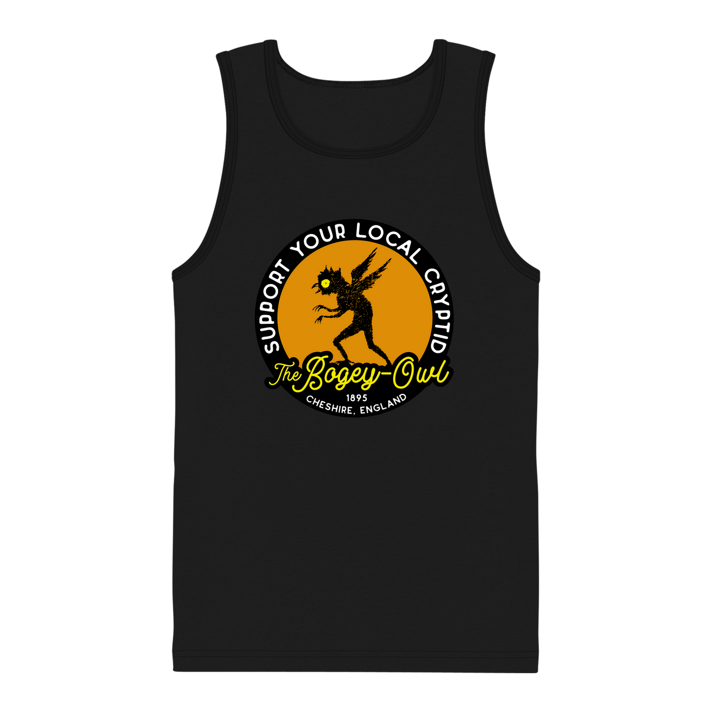 The Bogey Owl Support Your Local Cryptid Men's Tank