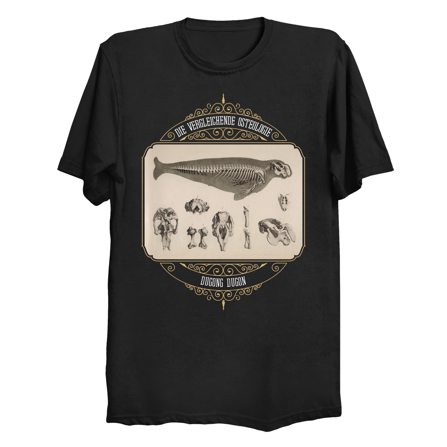 Dugong Majestic Marine Mammal Skeleton Men's / Unisex T-Shirt