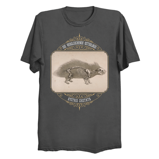 Crested Porcupine Skeletal Anatomy Men's / Unisex T-Shirt