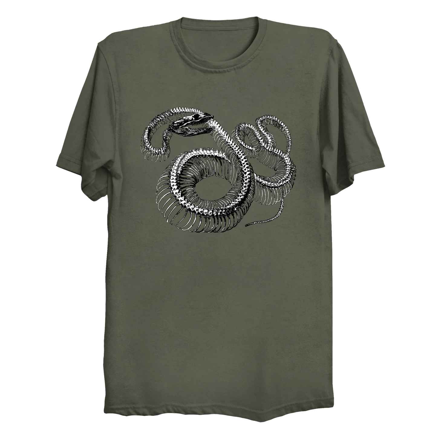 Twisted Snake Skeleton Men's / Unisex T-Shirt