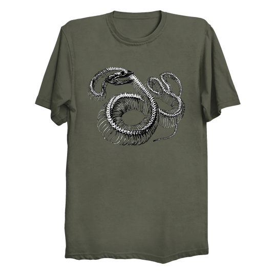 Twisted Snake Skeleton Men's / Unisex T-Shirt