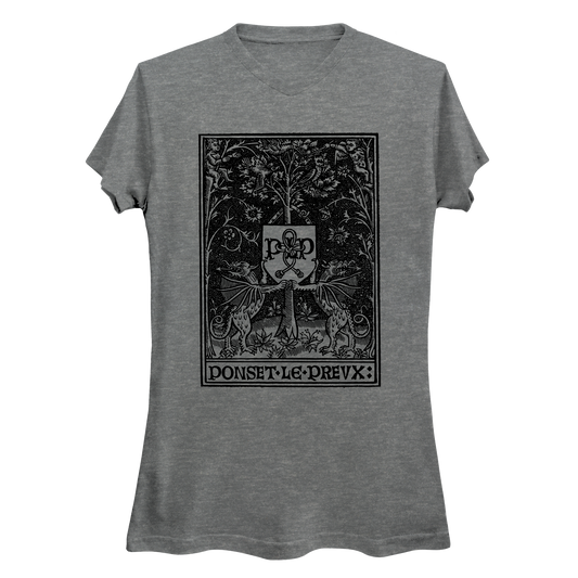 Heraldic Dragons Printer's Mark Women's V-Neck