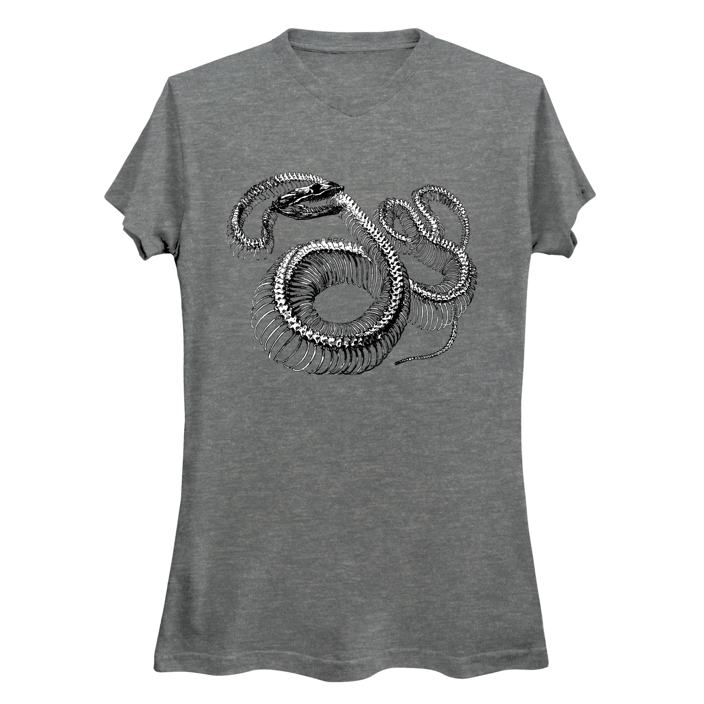 Twisted Snake Skeleton Women's V-Neck