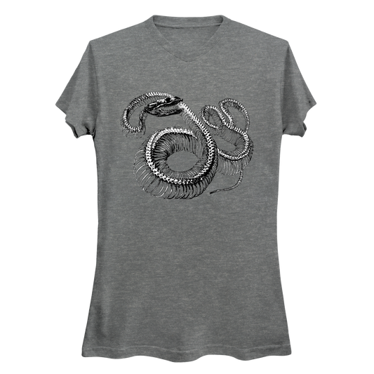 Twisted Snake Skeleton Women's V-Neck