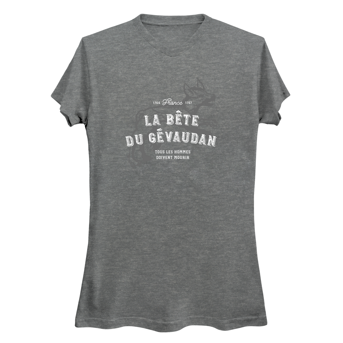 The Beast of Gevaudan Man-Eating Wolf Women's V-Neck