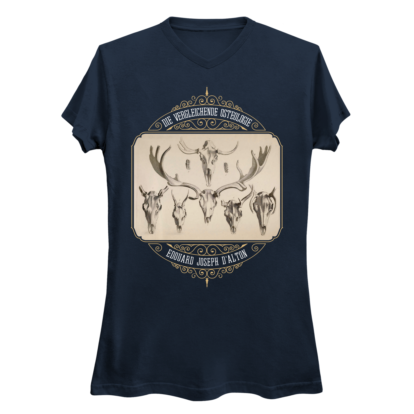 Antlered Skulls Vulture Culture Women's V-Neck