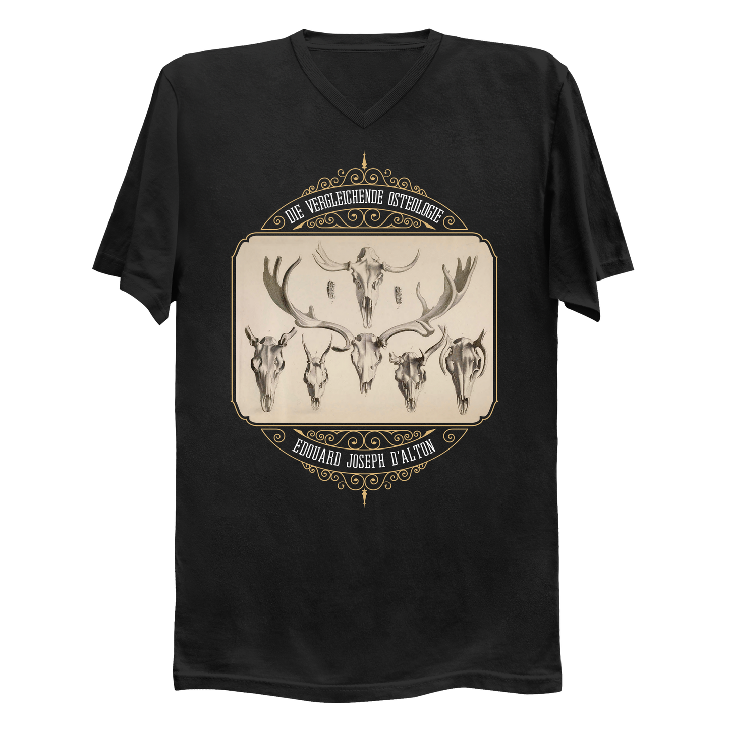 Antlered Skulls Vulture Culture Men's V-Neck